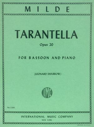 Tarantella Op 20 Bassoon, Piano