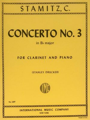 Concerto No 3 Bb major Clarinet, Piano