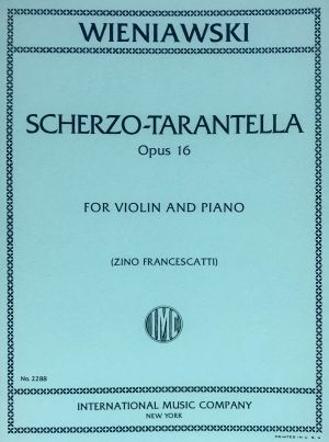Scherzo-Tarantella Op 16 Violin, Piano