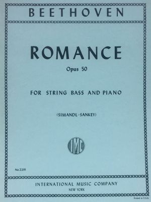 Romance Op 50 Double Bass, Piano