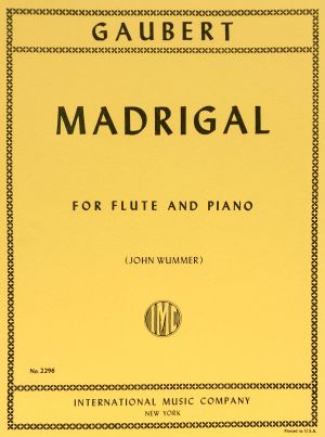 Madrigal Flute, Piano