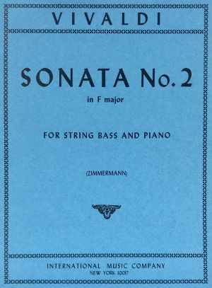 Sonata No 2 F major Double Bass, Piano