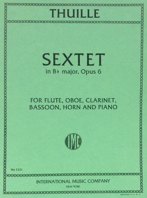 Sextet Bb major Op 6 Flute, Oboe, Clarinet, Bassoon, French Horn, Piano