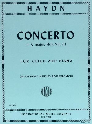 Concerto No 1 C major Hob VII No 1 Cello, Piano