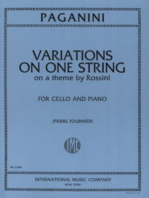 Variations on one String on a Theme by Rossini for Cello, Piano