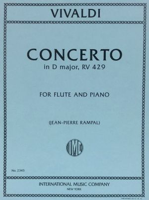 Concerto D major RV 429 Flute, Piano