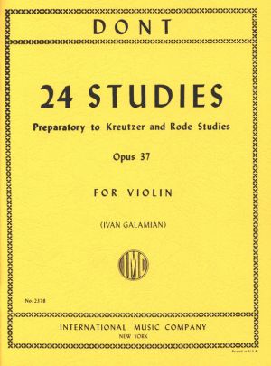 24 Studies Op 37 for Violin