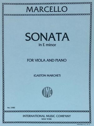 Sonata E minor Viola, Piano