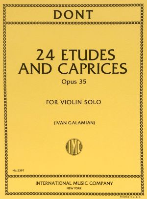 24 Etudes and Caprices Op 35 Violin