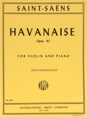 Havanaise Op 83 Violin, Piano