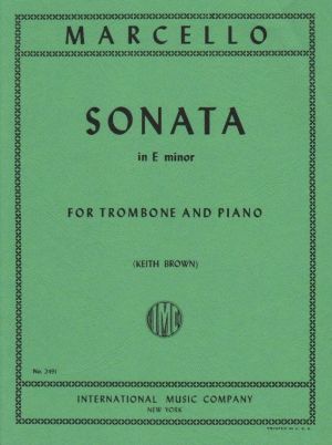 Sonata E Min Trombone, Piano