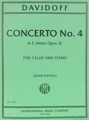 Concerto No 4 E minor Op 31 Cello, Piano