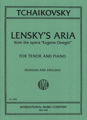 Lenskys Aria Voice, Piano