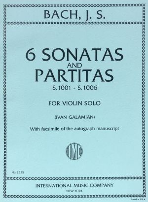 6 Sonatas and Partitas S 1001-1006 Violin