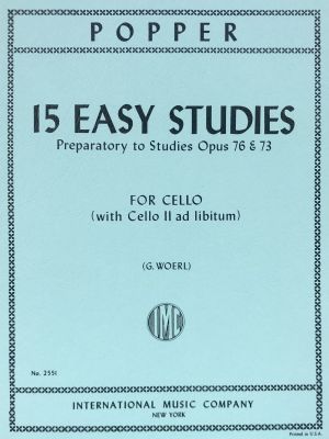 15 Easy Studies Prepatory Cello