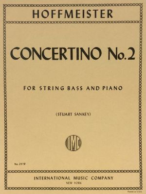 Concertino No 2 Double Bass, Piano