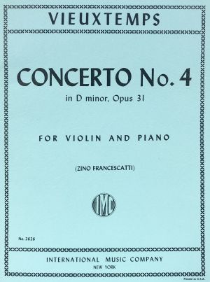 Concerto No 4 D minor Op 31 Violin, Piano