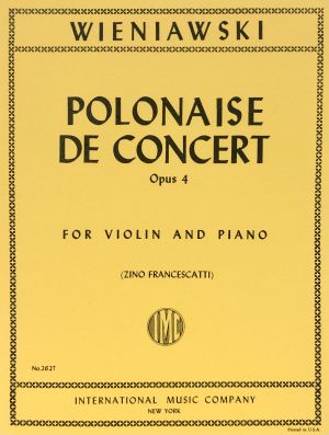 Polonaise de Concert Op 4 Violin, Piano 
