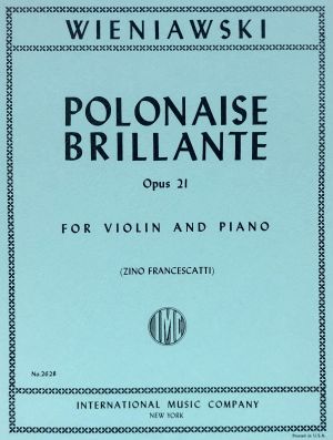 Polonaise Brillante Op 21 Violin, Piano