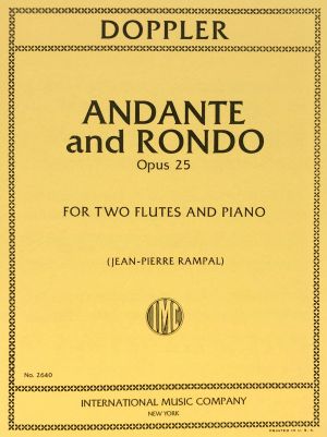 Andante and Rondo Op 25 2 Flutes, Piano