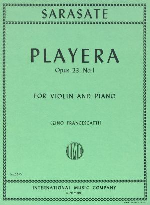 Playera Op 23 No 1 Violin, Piano
