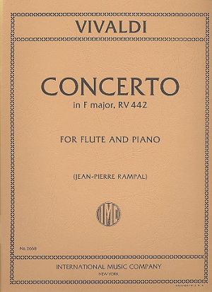 Concerto Fmaj RV 442 Flute, Piano