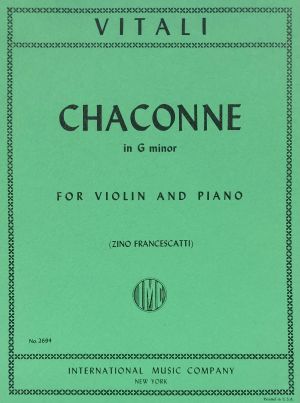 Chaconne G minor Violin, Piano