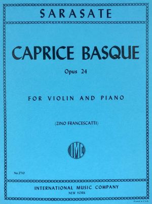 Caprice Basque Op 24 Violin, Piano