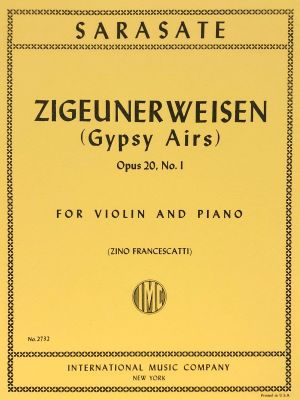 Zigunerweisen (Gypsy Airs) Op 20 No 1 Violin, Piano