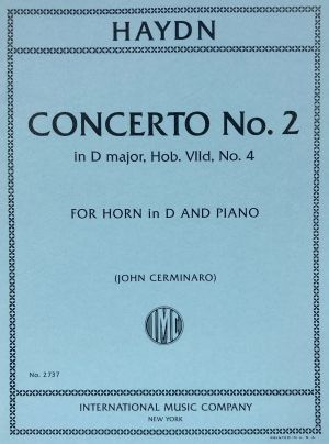 Concerto No 2 D major Horn in D, Piano