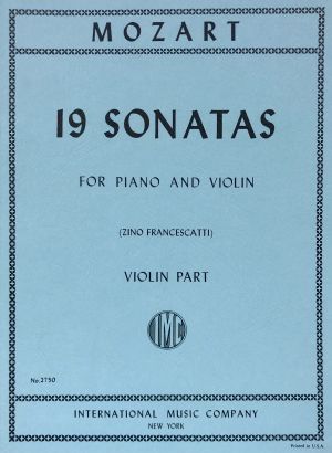 19 Sonatas Piano and Violin, Violin Part