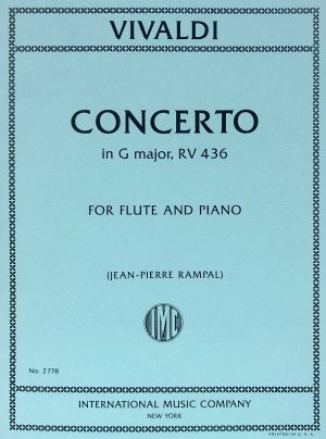 Concerto G major RV 436 Flute, Piano