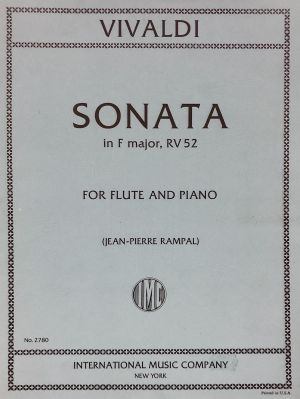Sonata F major RV 52 Flute, Piano
