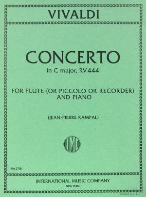 Concerto C major RV 444 Flute, Piano