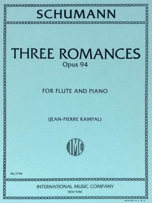 Three Romances Op 94 Flute, Piano