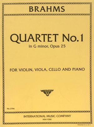 Quartet No 1 G minor Op 25 Violin, Viola, Cello, Piano