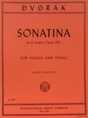 Sonatina G major Op 100 Violin, Piano