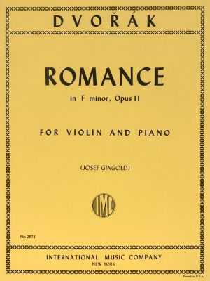 Romance F minor Op 11 Violin, Piano