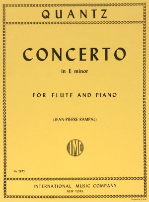 Concerto E minor Flute, Piano