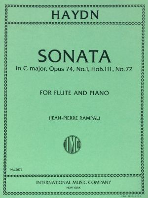 Sonata C major Op 74 Flute, Piano