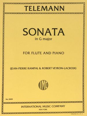 Sonata G major Flute, Piano