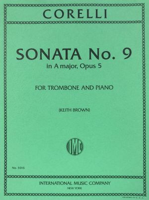 Sonata No 9 A major Op 5 Trombone, Piano