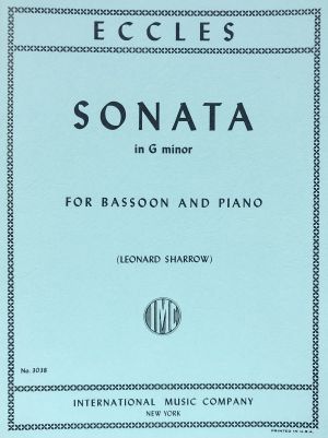 Sonata G minor Bassoon, Piano