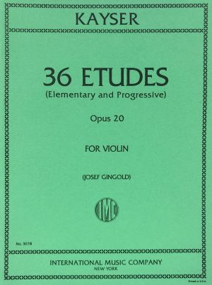 36 Etudes Op 20 Violin