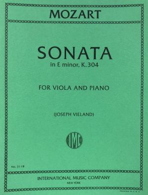 Sonata E minor K 304 Viola, Piano