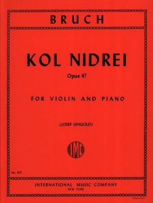 Kol Nidrei Op 47 for Violin, Piano