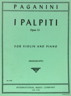 I Palpiti Op 13 Violin, Piano