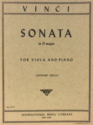 Sonata D major Viola, Piano