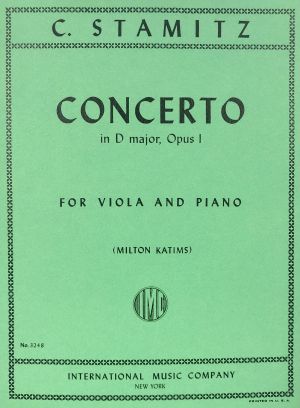 Concerto D major Op 1 Viola, Piano
