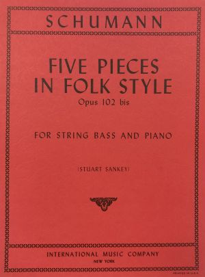 Five Pieces Folk Style Op 102 Double Bass, Piano
